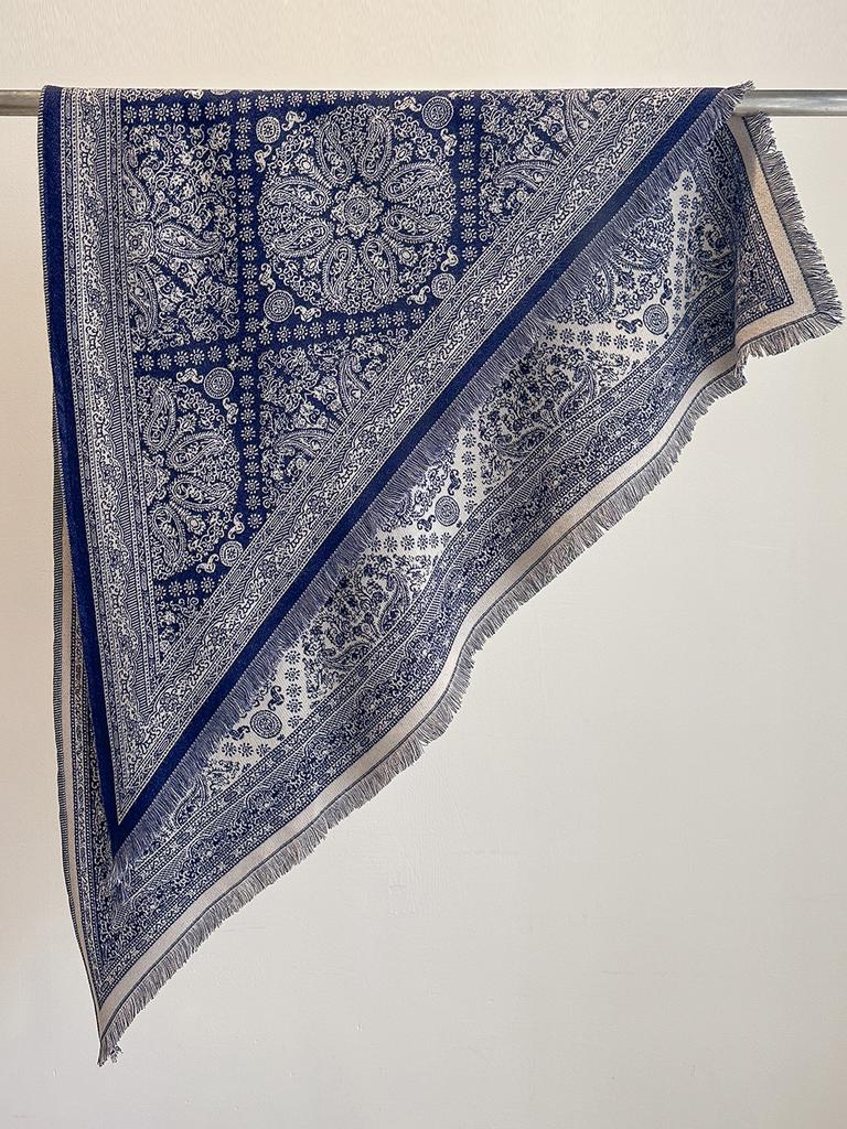 Women's Paisley Print Cashmere Shawl Imitation Pashmina Scarf Soft Warm Winter Wrap Fashionable Female Design Blanket Bufanda