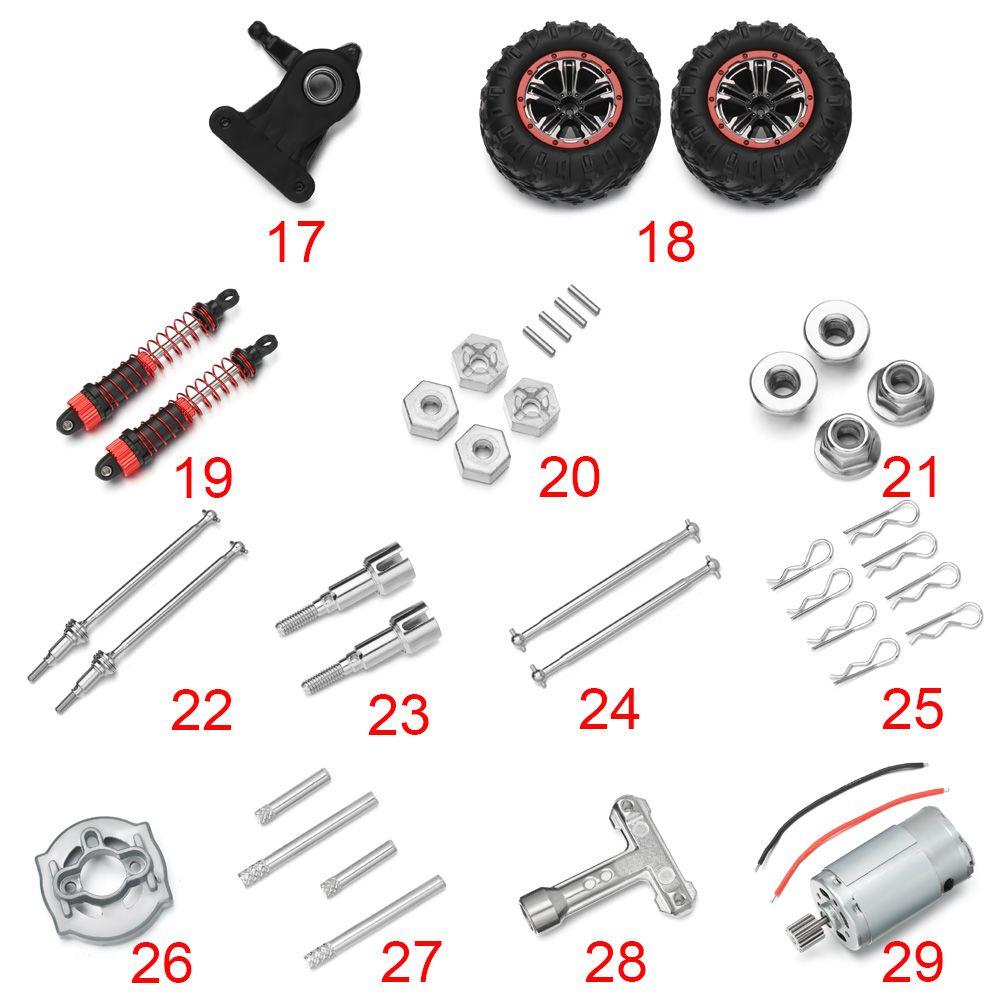 Suspension Arm Universal Drive Shaft Front CVD Gear Shock Absorber Metal Gears 9125 Series Parts