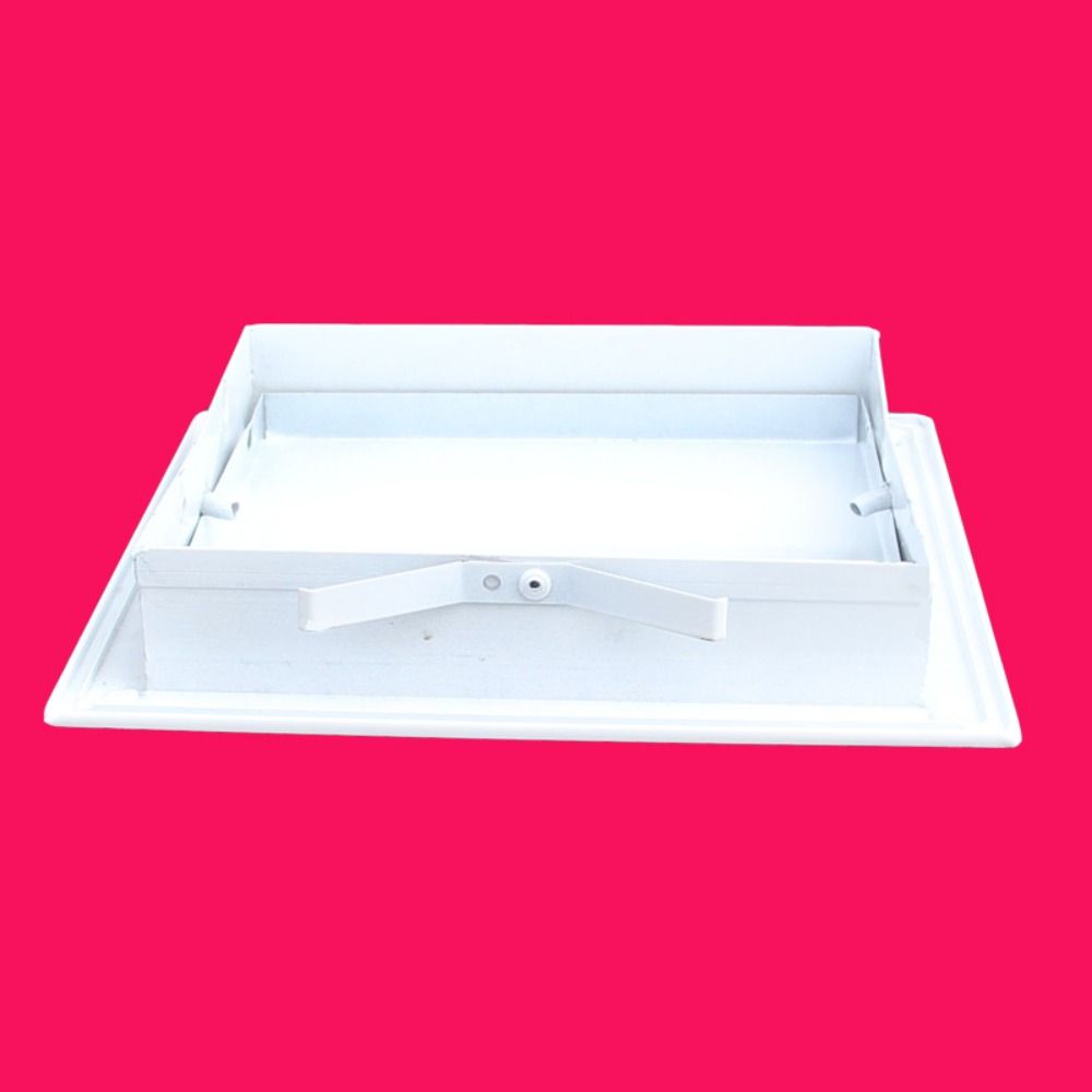 Panel de Acceso Duradero de Aleación de Aluminio Blanco Tipo Snap-on Puerta de Inspección Anti-corrosión Tapa de Registro de Acceso a Pared Extraíble