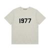 FOG ESSENTIALS Felted Letter Printing American Short Sleeve Shirt 2312 Oatmeal