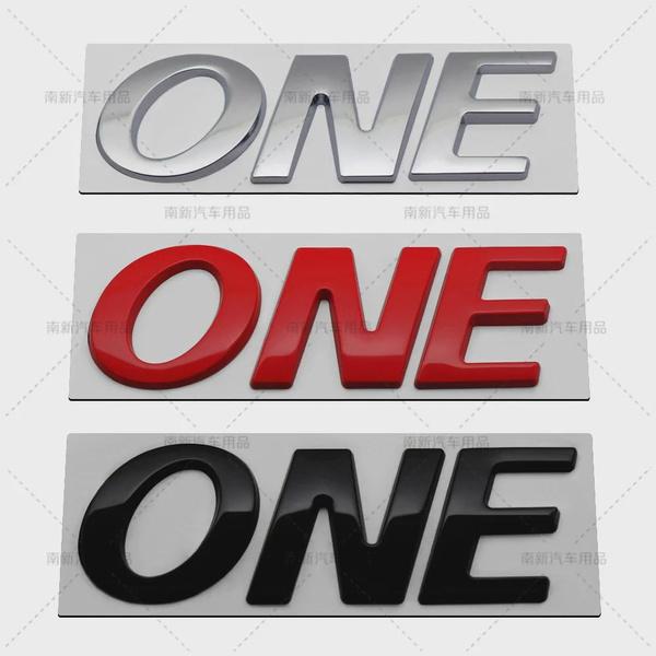 3D Metal Car Sticker Class ONE Letter Emblem Badge Side Fender Rear Trunk Head Window Decal Motorcycle Accessories Decoration