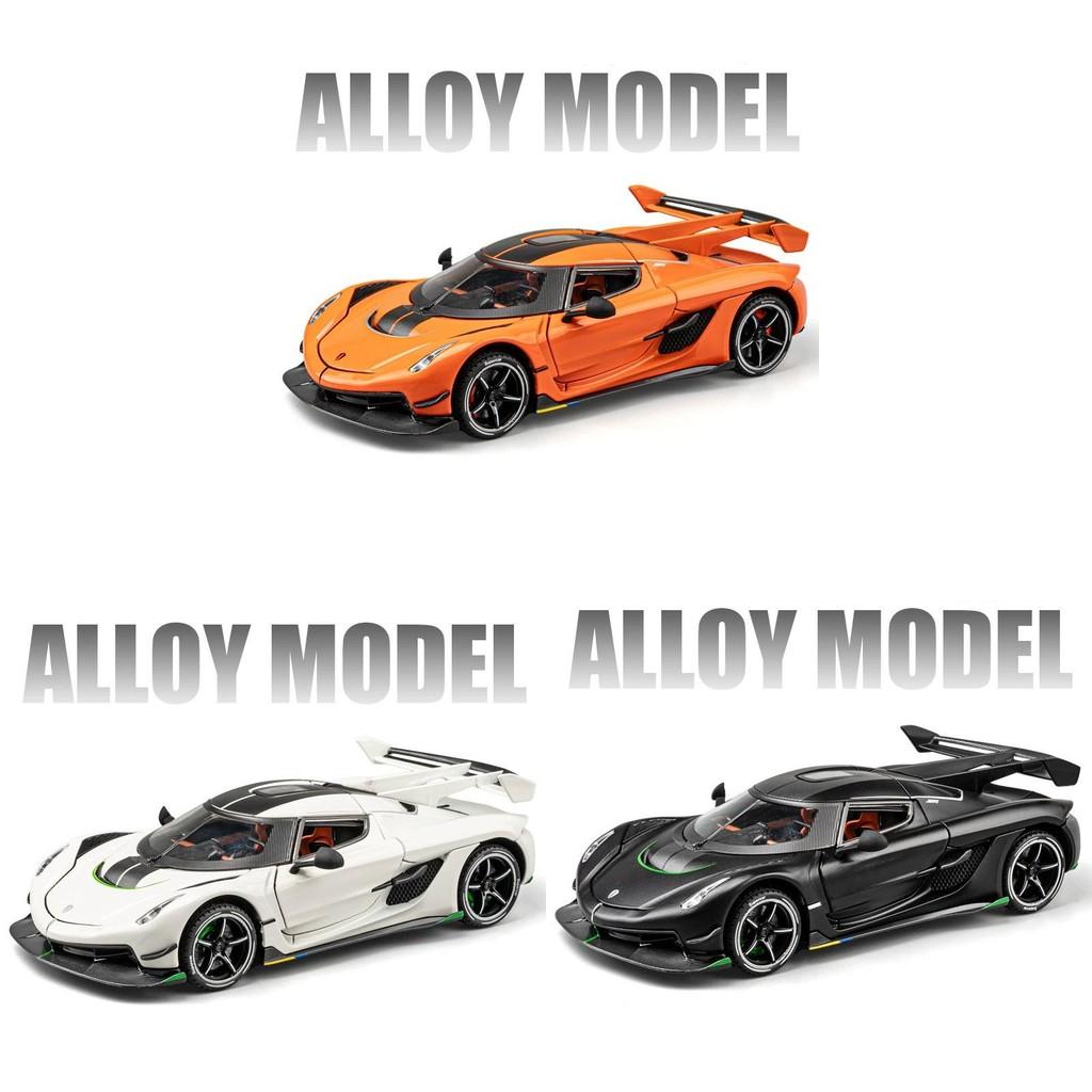 Koenigsegg Car Alloy Model Toy 124 With Sound Light For Kids Collection Play