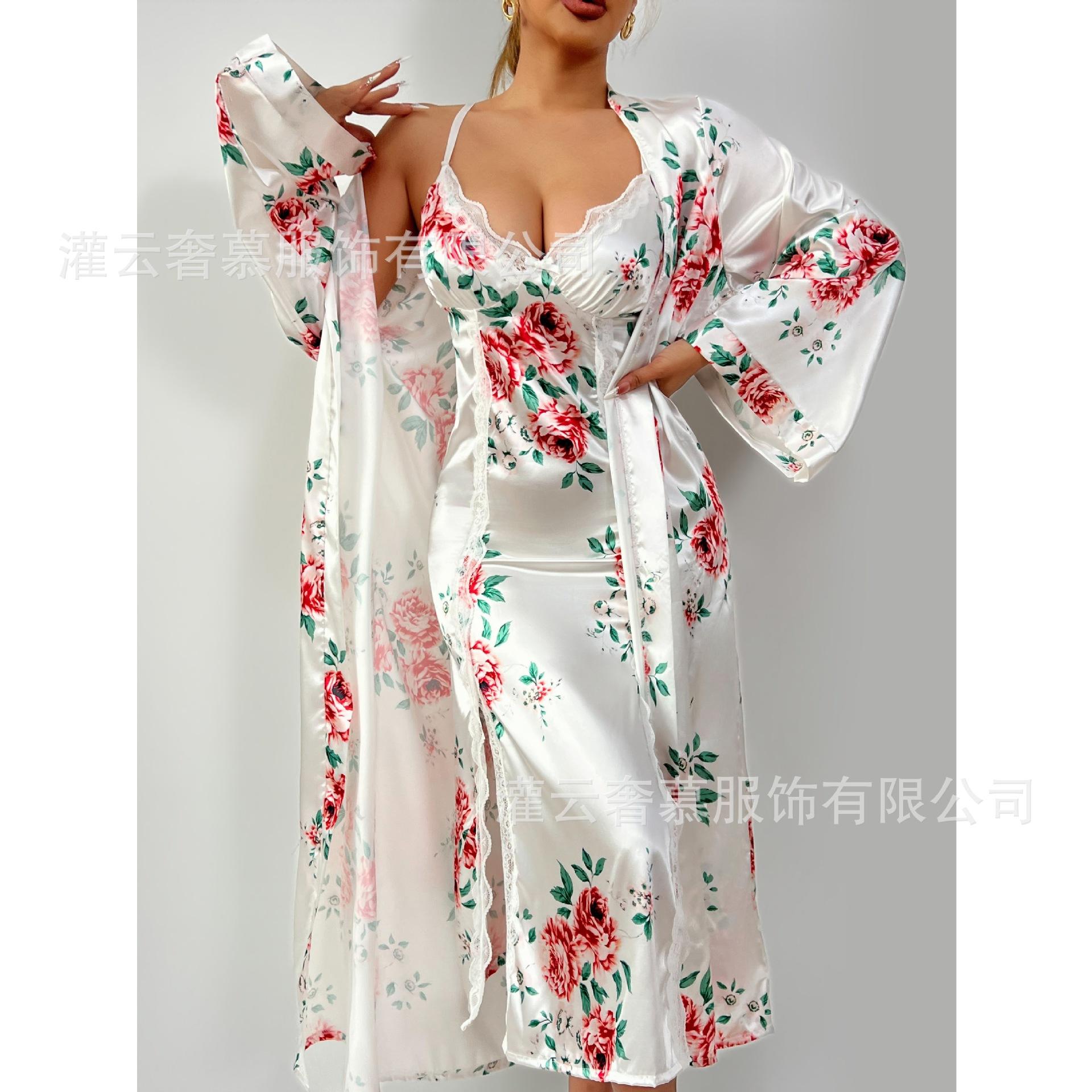 2026 new sexy suit suspender skirt robe two-piece set female source S