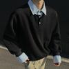 Unisex Color Block Patchwork Lapel Hoodie - Autumn Long Sleeve, Loose Fit 