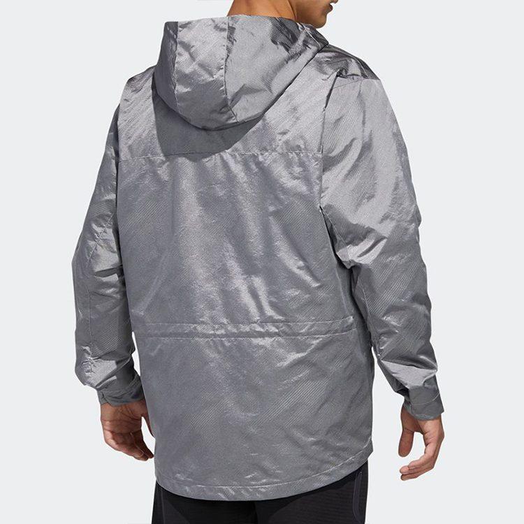 Adidas Jackets Men's Silver Hooded Moderate Other GF4038