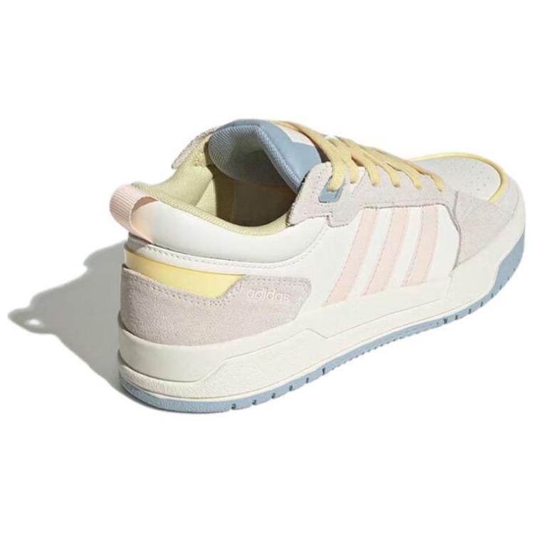 Adidas Neo 100Db Comfortable Versatile Non-Slip Wear-Resistant Breathable Low-Top Casual Shoes Women Sneaker Pink Yellow IE5576