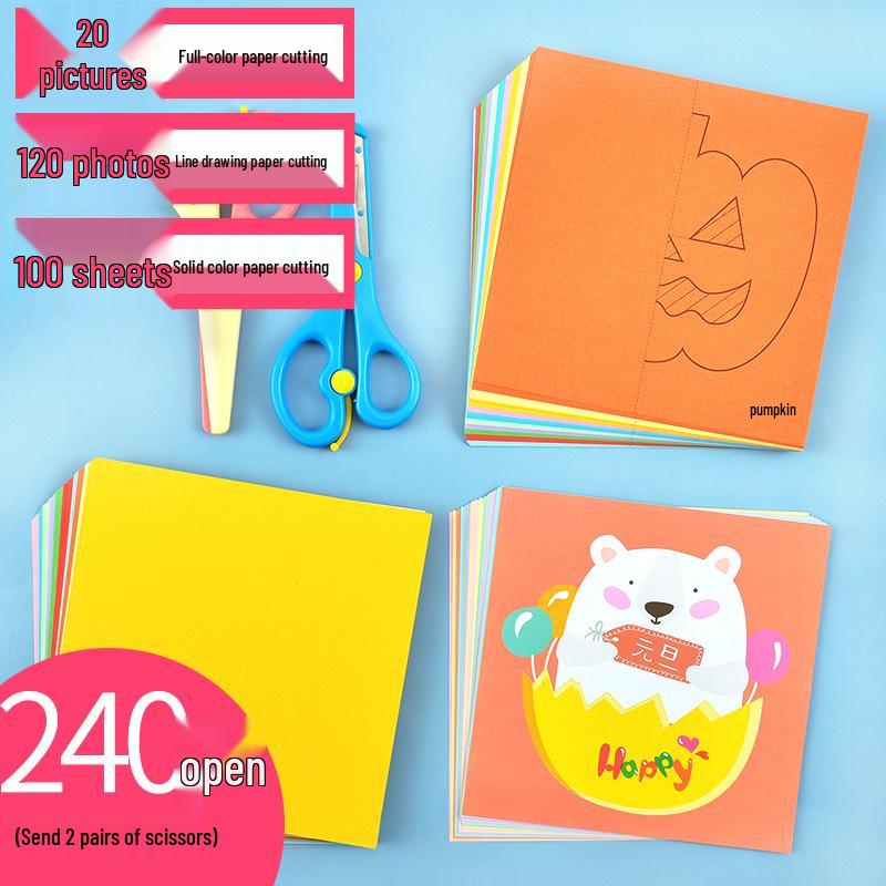 Hengwu Kids' 3D Origami Book Set: DIY Cartoon Paper Craft for Ages 3-6