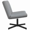Swivel Chair Light Grey 63 x 75 x 76 cm Fabric