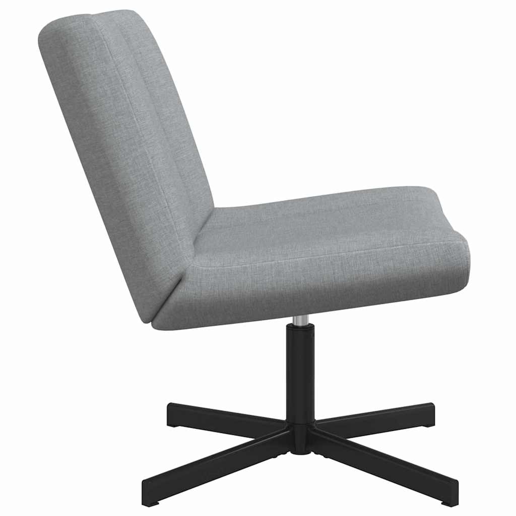 Swivel Chair Light Grey 63 x 75 x 76 cm Fabric