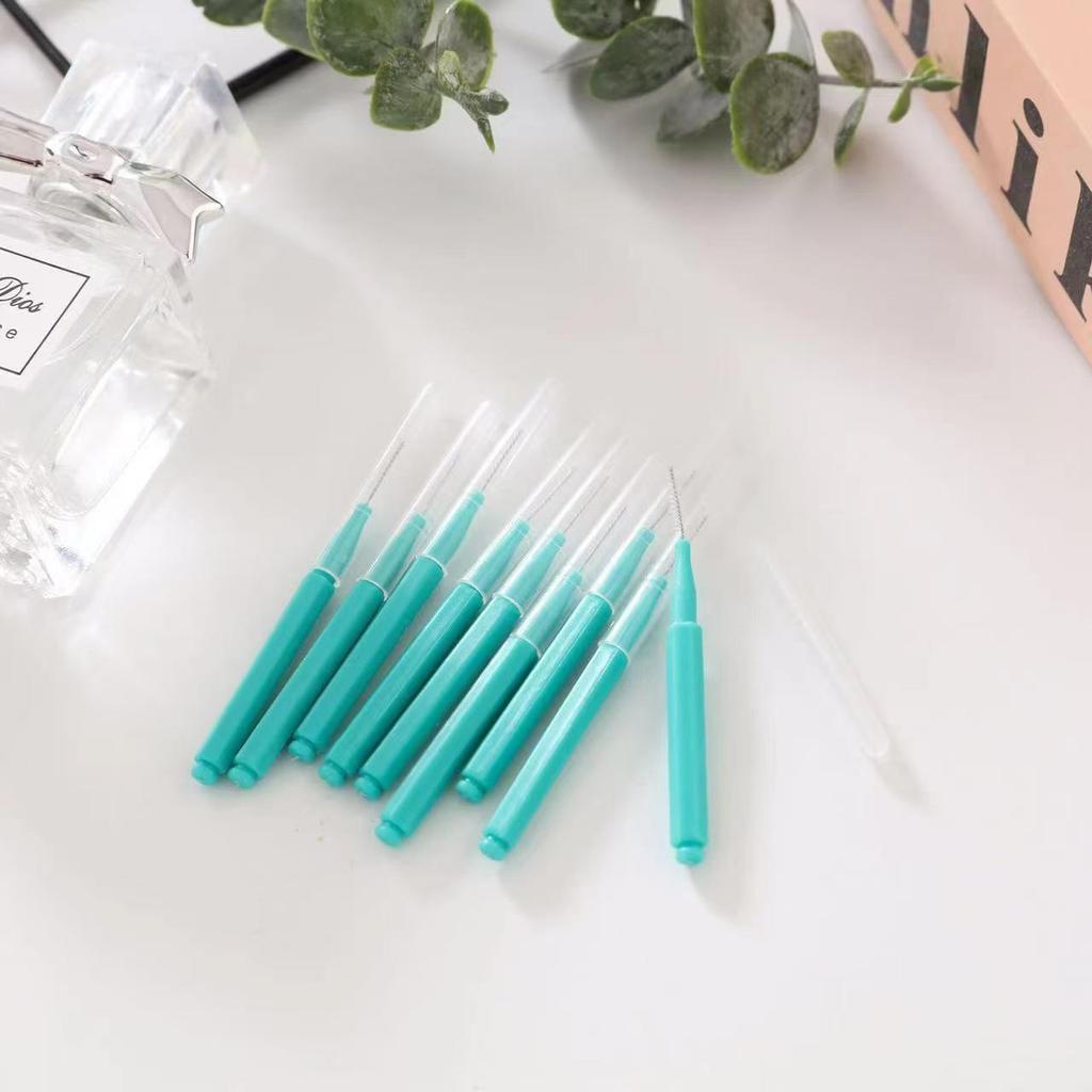 Soft Bristle Pencil-Type Interdental Brush for Cleaning Tooth Gaps and Gum Care