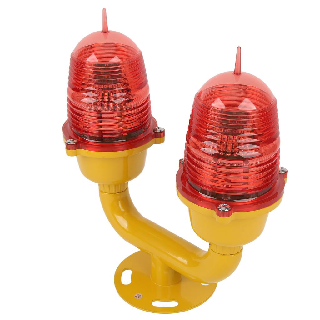 Marine Beacon Light Marine LED Strobe Light Double Head Emergency Warning Beacon Lights Red