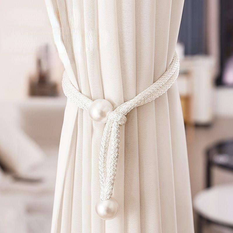 

Pearl Curtain Clip Curtain Holders Tie Back Buckle Clips Hanging Ball Buckle Curtain Decorative Accessories белый