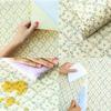 Self Adhesive Yellow Floral Shelf Liner Contact Paper for Dresser Cabinets Walls Backsplash Furniture Decal 17.7x197 Inches