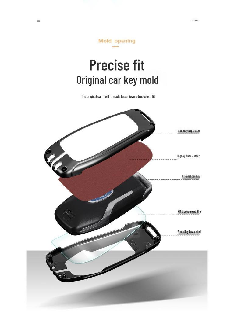 2023 Ford Explorer Schlüsselhülle - Stilvolle Herren-Schutzhülle und Schnalle.