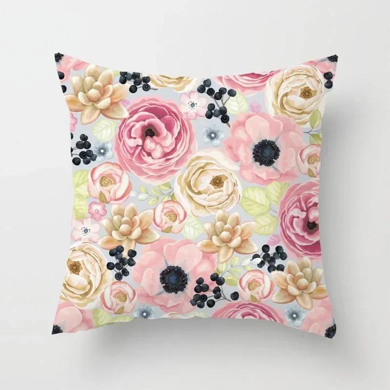 

Наволочка на подушку с цветами, Геометрическое абстрактное искусство, Декоративная подушка, Диван, Домашний декор 66x66cm