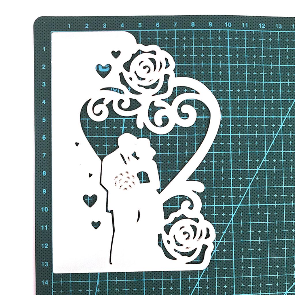 Wedding Invitation Metal Cutting Dies Stencils for DIY Scrapbooking Decorative Embossing Paper Card Photo Album Template