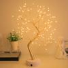 36/72/108 Bonsai Tree Led Lamp Table Usb Room Fairy Bedside Light 8modes Wire Bedroom Tabletop Night Switch Lights Christmas Diy