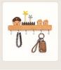 Nordic Wooden Wall Key Holder & Shelf - Stylish Entryway Hook for Keys & Decor
