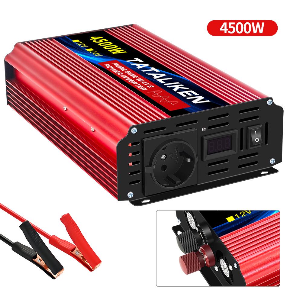 Pure Sine Wave 1500W/45000W Camping Inverter 12V/24V To 110-220V