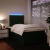 Maison Exclusive - Sommier à lattes de lit et matelas Vert foncé 120x200cm Velours
