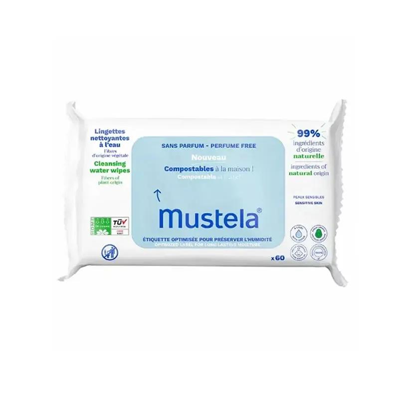 

Mustela Biodegradable Wipes 60 Units