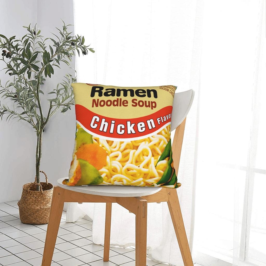 Maruchan Ramen Noodle Soup Pillow Case  Custom Pillow Cover For Sofa Home Decor Novelty Pillowcases