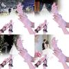 Stylish Short Mesh Gloves For Bride's Wedding Attire And Daily Wear In Soft White