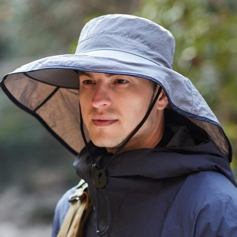 Wide Brim Neck Protection Hat Breathable Neck Cover Hiking Cap Sun Hat Sunshade Shawl Cap Spring