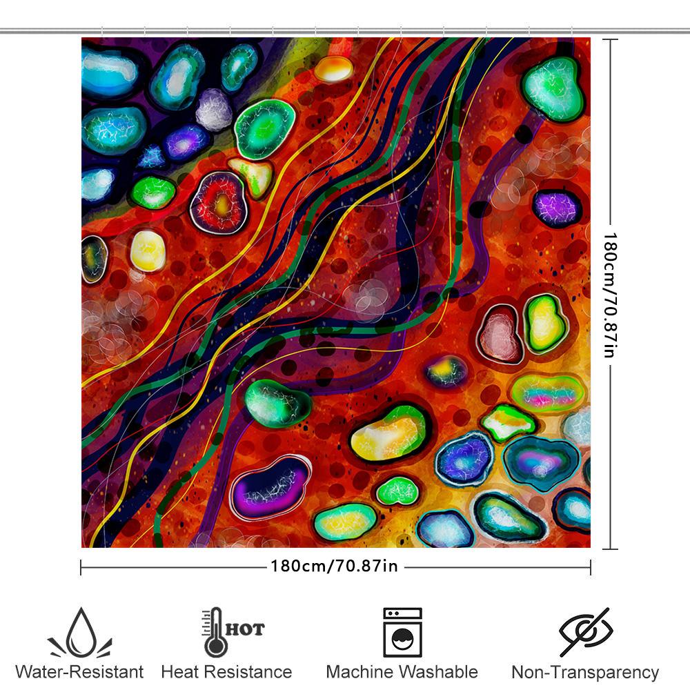 Luxury Goldfish Shower Curtain with 3D Print Modern Home Decor for Bathroom Waterproof Fabric, Various Sizes Available (Green)