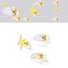 Trendy Lightning Rainbow Cloud Earrings Chic Fashionable Alloy Women's Jewelry