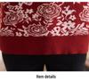 Chic Autumn/Winter Velvet-Lined Half-High Collar Warm Sweater for Stylish Middle-Aged & Elderly Women