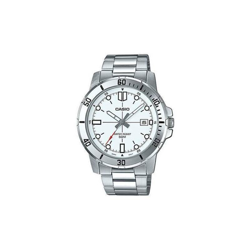 

Casio STANDARD Series ENTICER Business Swordfish Water Ghost Ocean Heart Quartz Movement Stainless Steel Strap Japanese and Korean Watch MTP-VD01D-7E синий