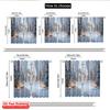 2pcs 2D flat printing Merry Christmas Curtains winter forest Polyester Without Electricity Holiday Decorations Perfect for New