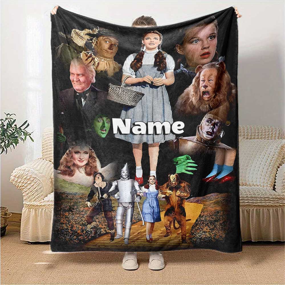 Warner Bros. Works (53) Customize Text Blanket Gift Customizable Blanket Durable Comfort for Office Chair Sofa Bedding Picnics Ideal for All Seasons