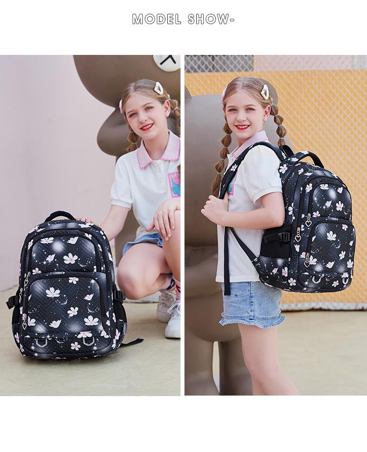 2025 Niedlicher wasserdichter Schulrucksack für Mädchen - Leicht und mit Aufdruck