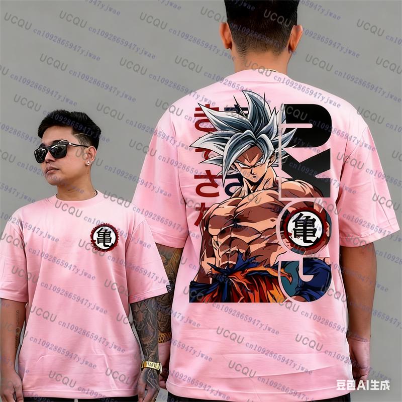 Goku Dragon Balls Anime Tees Men/Women Oversized Casual Cotton Tshirt Summer Sport Breathable Harajuku Bandai Cosplay Tshirt