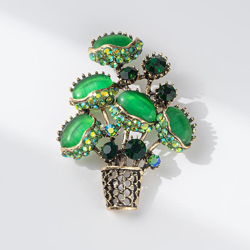 

Броши для пожилых людей, брошь в виде цветка, листа, булавки для женщин, костюм, подвеска, модные броши, ювелирные изделия зелёный