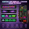 Demon Eyes Car LED Logo APP LED Matrix Pixel Panel Night Light DIY programabil LED Flexible Display pentru accesorii pentru camioane auto