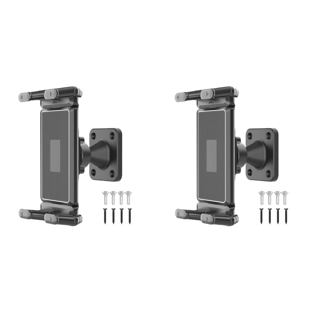 Wall Mounted Phone Stand 360 Degree Rotation Adjustable Phone Holder Hands-Free Stabilization Bracket for 4.7-7.2 Inch Phones