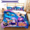 3-teiliges Kpop Hunter3 Muster Bettwäsche-Set Bettbezug-Set enthält Bettbezug & Kissenbezüge, perfekte Ganzjahres-Schlafzimmerdekoration & Geschenk