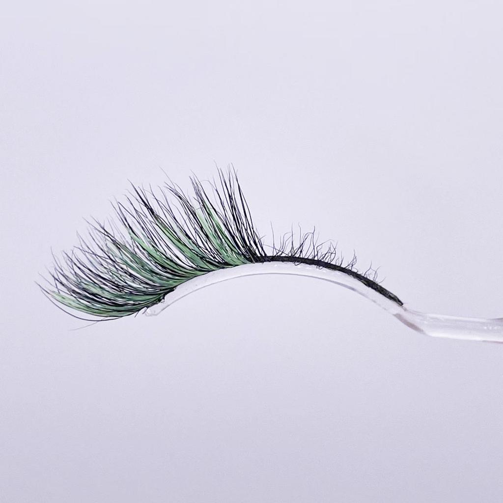 New Product Cat Eye Colored Mink Eyelashes European And American Eye Tail Lengthening Natural Eyelashes