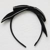 SORRY TOO MUCH LOVE Art Deco Jewel Satin Ribbon Hairband_Black