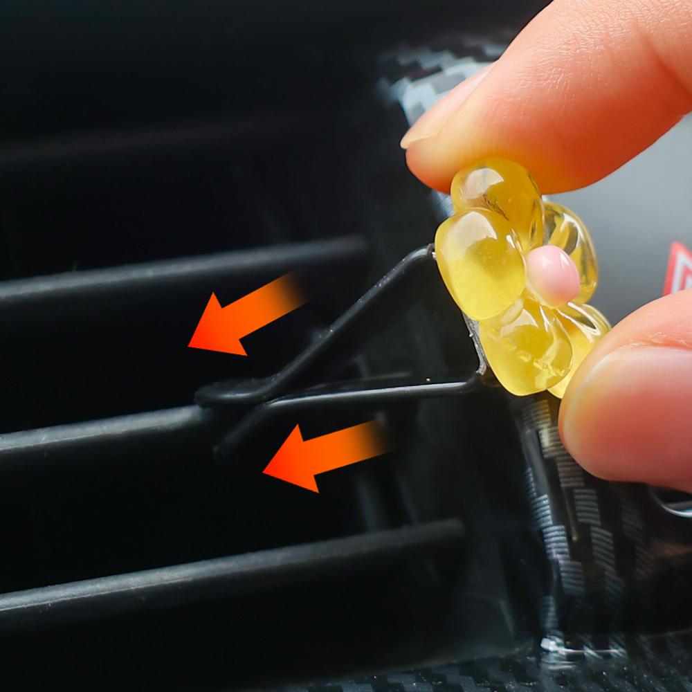 New Car Air Conditioning Vents Creative Ornaments Colourful Crystal Daisy Shape Handmade DIY Resin Accessories Auto Interiors