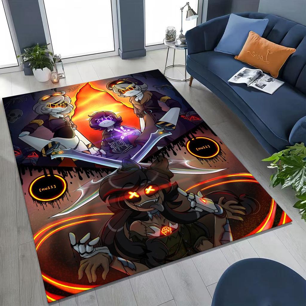 Cartoon Murder Drones Uzi Robot Art Rug for Bedroom Living Room Sofa Home Doormat Decor,Large Kids Play Non-slip Floor Mat