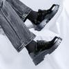 New British leather shoes casual shoes increase height commuting fashion trend versatile platform derby shoes 3136-R