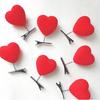 5/10pcs Heart Hair Clip 3D Plush Love Shaped Hairpins Fashion Duckbill Clip Wedding Party Hair Accessories for Girls Lady