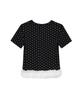 Nigaennikol Dots Lace Half Top_Black
