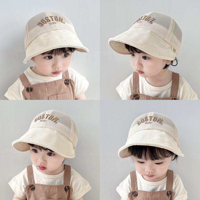 Baby Summer Mesh Sun Hat With Wide Brim For Sun Protection And Outdoor Play