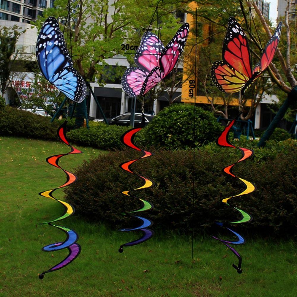 No Toxic Hanging 3D Dimensional Windmill Colorful Wind Strip Ornament Outdoor Children's Toys