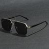 Polygon Sunglasses Rectangle Fashion Metal Frame Women Men Large Square Sun Glasses for Female Male Gradient Traveling Oculos